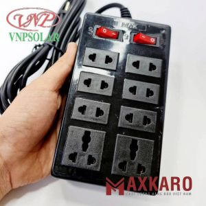 ổ 8 cửa đen 2 công tắc 4,8m