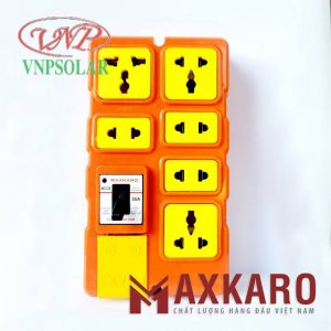 Ổ CẮM ĐIỆN CHỊU TẢI 6 LỖ CẮM LÕI SỨ CB 30A 6000W KHÔNG DÂY