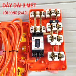 Ổ 6 LOẠI TỐT, LÕI SỨ DÂY 3 MÉT, LÕI ĐỒNG (2x4.0)